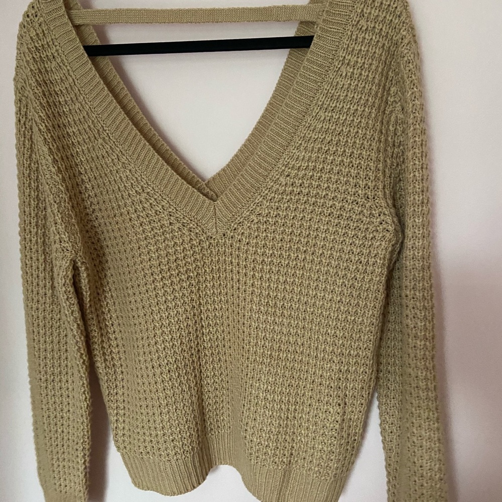 Beige Forever 21 Sweater